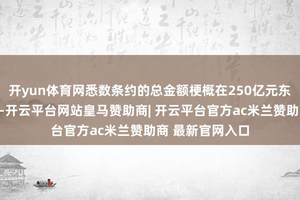 开yun体育网悉数条约的总金额梗概在250亿元东说念主民币支配-开云平台网站皇马赞助商| 开云平台官方ac米兰赞助商 最新官网入口